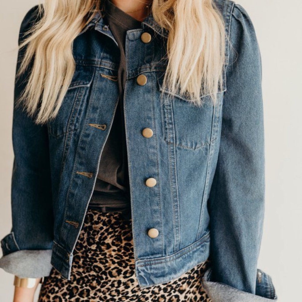 Carly Jean“Alaine” Denim Jacket, Size Medium.